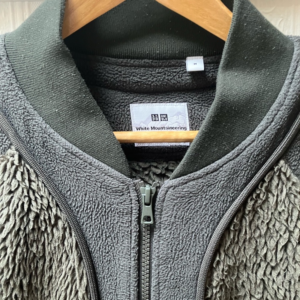 Uniqlo x White Mountaineering Charcoal Fleece Jacket